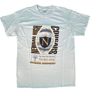Newnan High School Cougars Football T-Shirt Short Sleeves Crew Neck Med 2016-17
